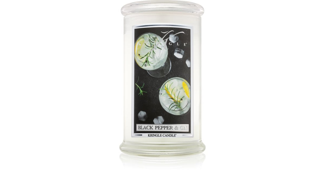 Kringle Candle Świeca zapachowa Black Pepper &amp; Gin 624 g