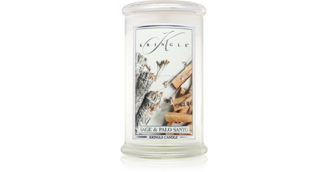 Kringle Candle Duftkerze Salbei und Palo Santo, 624 g