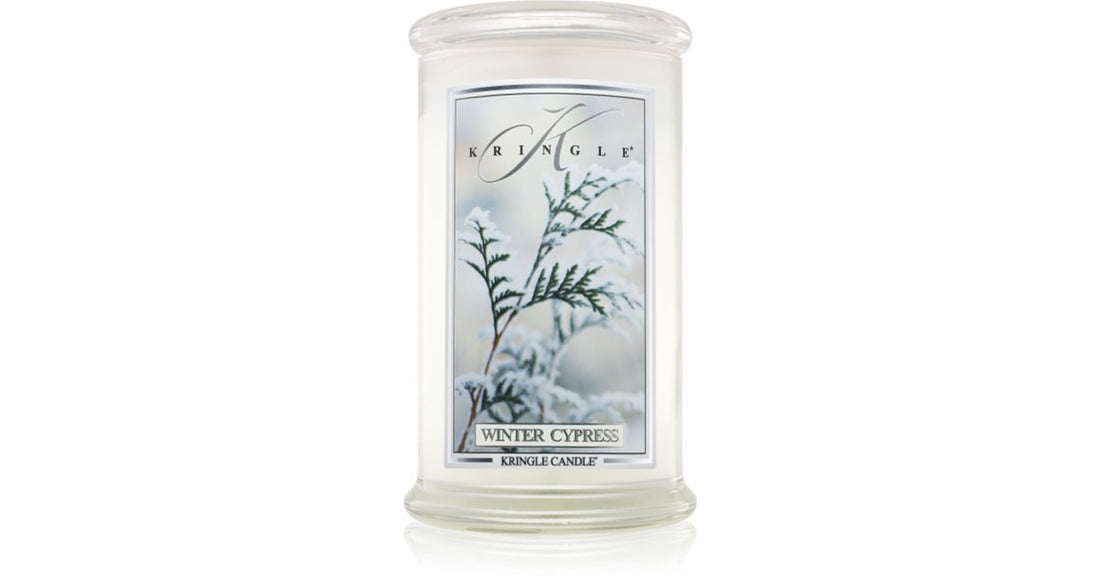 Kringle Candle Winter Cypress candela profumata 624 g