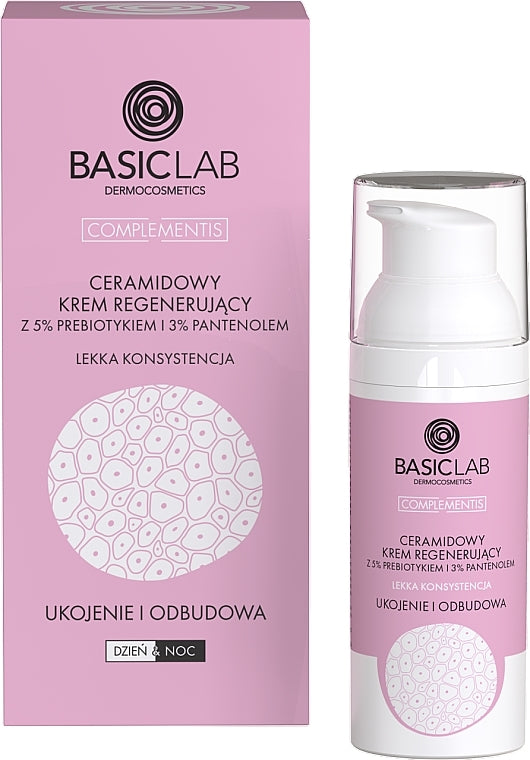 BasicLab Dermocosmetics Complementis Crema rigenerante leggera con ceramidi 50 ml — Crema viso