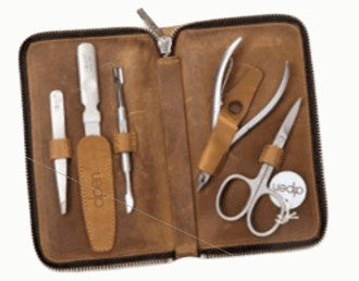 Set per manicure, 5 pezzi, 6938R, marrone Alpen Country Line