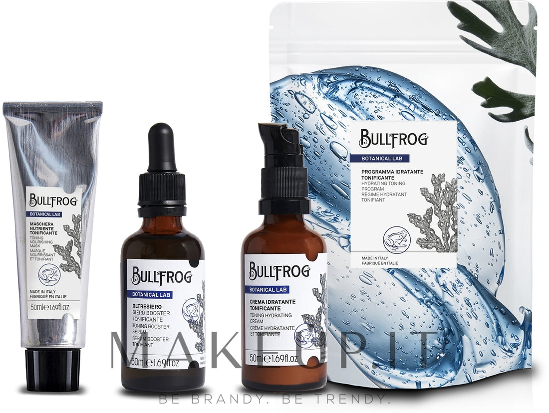Set Bullfrog Botanical Lab Hydrating Toning Program (f/mask/50ml + f/ser/50ml + f/cr/50ml)