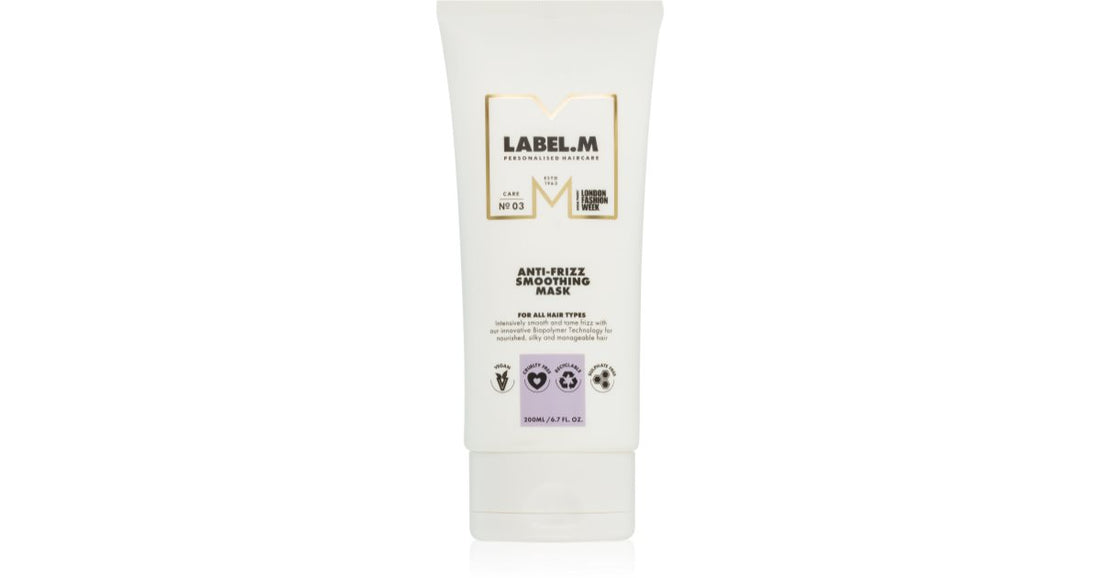 label.m maschera para cabello contra el cabello encrespado 200 ml