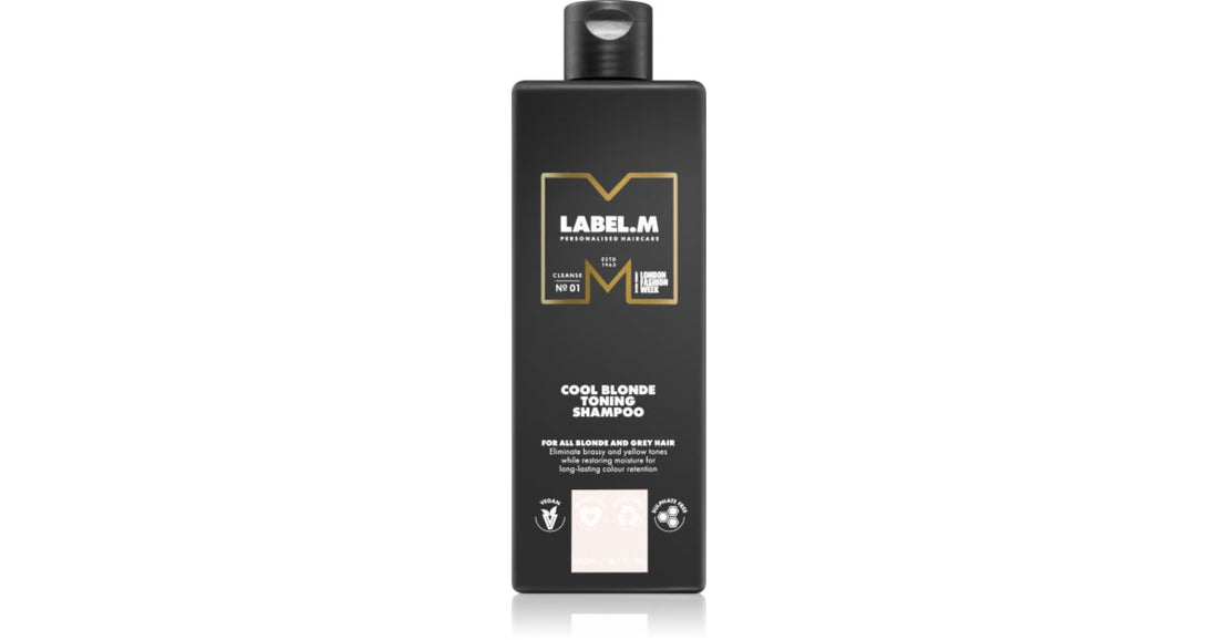 label.m Cool Blonde champú para cabellos rubios 300 ml