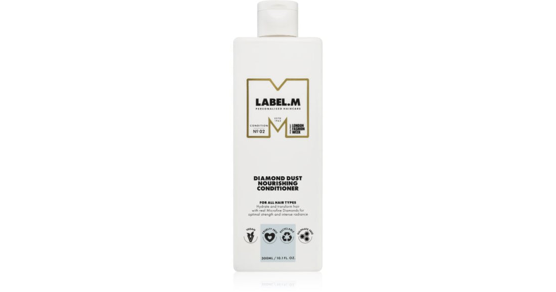 label.m Après-shampooing nourrissant Diamond Dust pour tous types de cheveux 300 ml