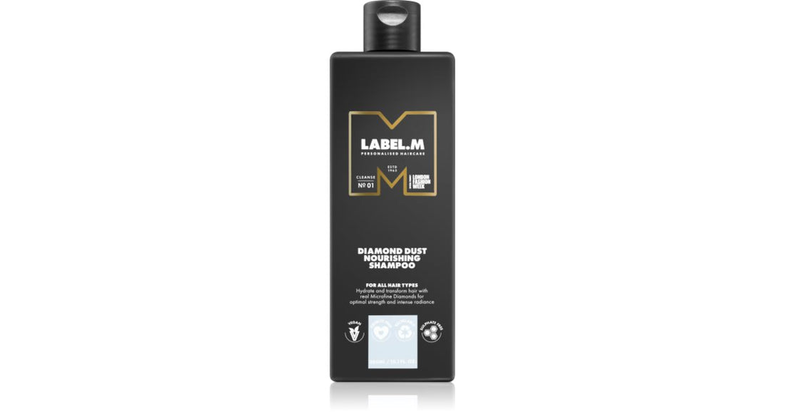 label.m Diamond Dust champú limpiador para todo tipo de cabello 300 ml