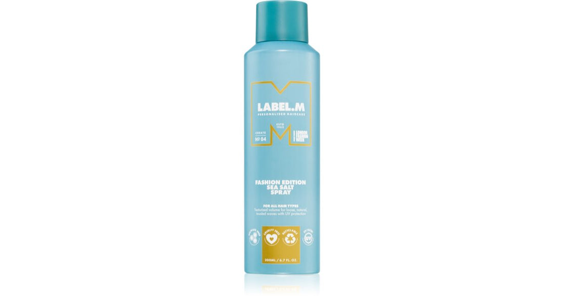 label.m Fashion Edition spray capilar con sal para cabello ondulado 200 ml