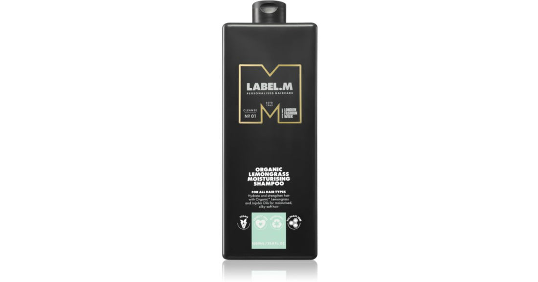 label.m Shampoing hydratant à la citronnelle et à la citronnelle 1000 ml