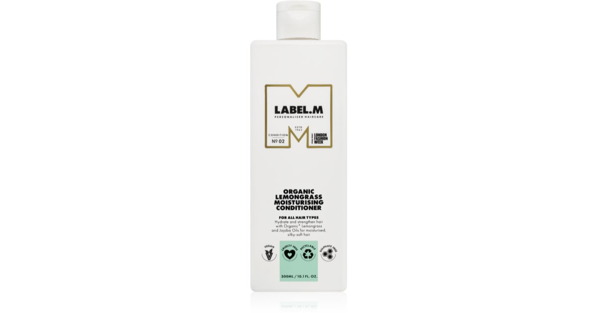 label.m Organic Lemongrass Hydrating Conditioner for All Hair Types 300ml