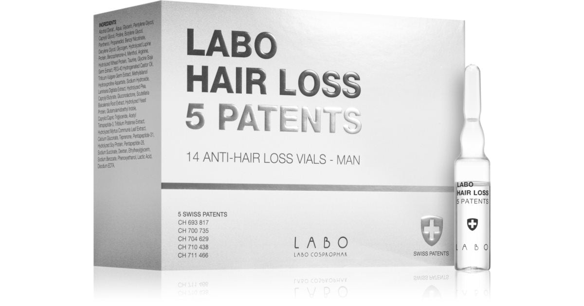 Labo Patents intensiv anti-hårtap behandling for menn 14x3,5 ml