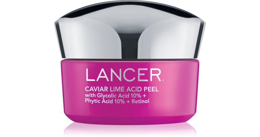 LANCER CAVIAR LIME ACID PEEL scrub v rozjasňujícím a hydratačním krému 50 ml