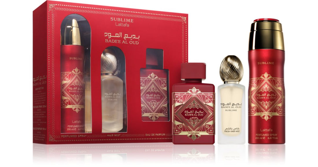 Lattafa Badee Al Oud Sublime Unisex Gift Set 3 pcs