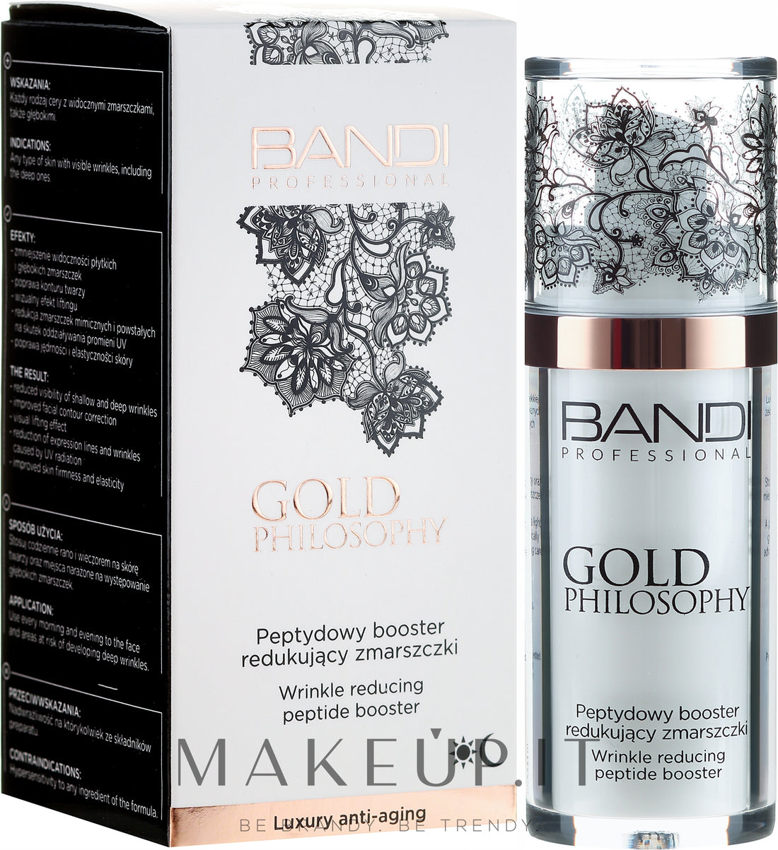 Booster peptidi antirughe Bandi Professional Gold Philosophy Wrinkle Reducing Peptide Booster 30 ml