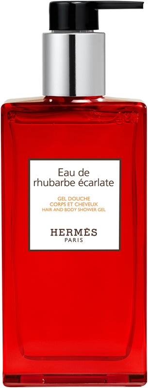 HERMÈS Le Bain Eau de rhubarbe écarlate gel doccia per corpo e capelli unisex 200 ml