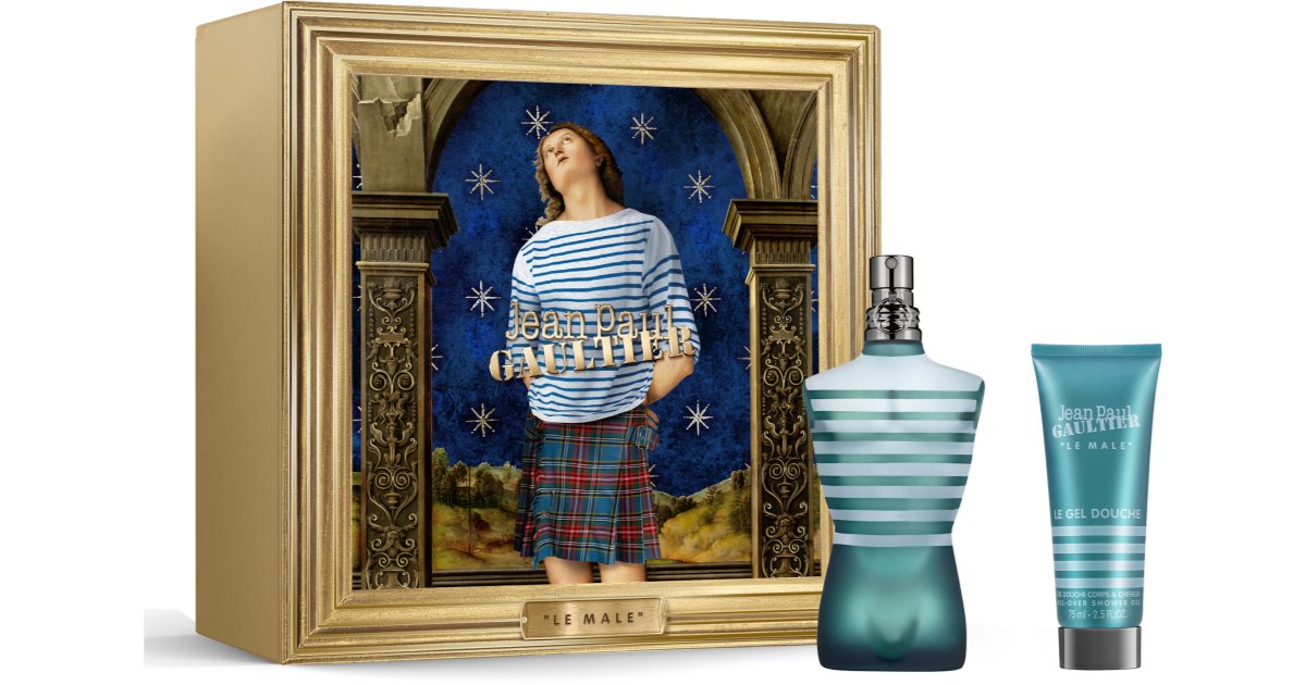 Jean Paul Gaultier Le Male Gift Set for Men Eau de Toilette 125 ml + Perfumed Shower Gel 75 ml
