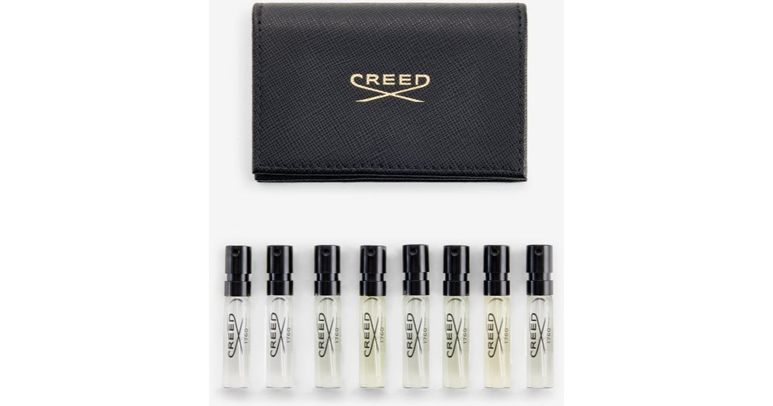 Creed Leather Sample Wallet - Černá sada pro muže 8× 1,7 ml 
