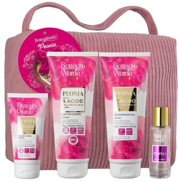 Bottega Verde Peonia Set (edt/30ml + gel doccia/200ml + latte corpo/200ml + crema mani/75ml + borsa/1pz)