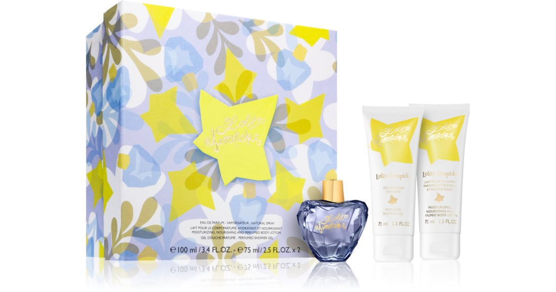 Lolita Lempicka علبة هدية مون بريميير للنساء (أو دو برفيوم 100 مل + حليب معطر للجسم 75 مل + جل استحمام معطر 75 مل)