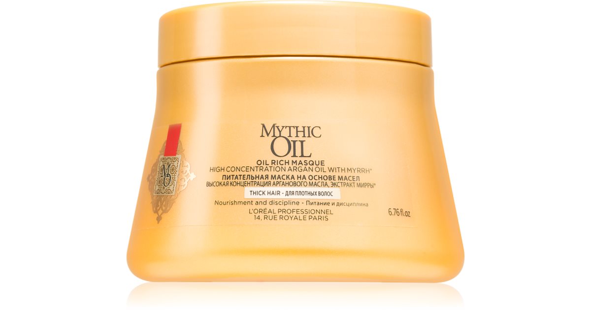 L’Oréal Professionnel Mythic Oil maschera nourishing for thick and unruly hair without parabens 200 ml