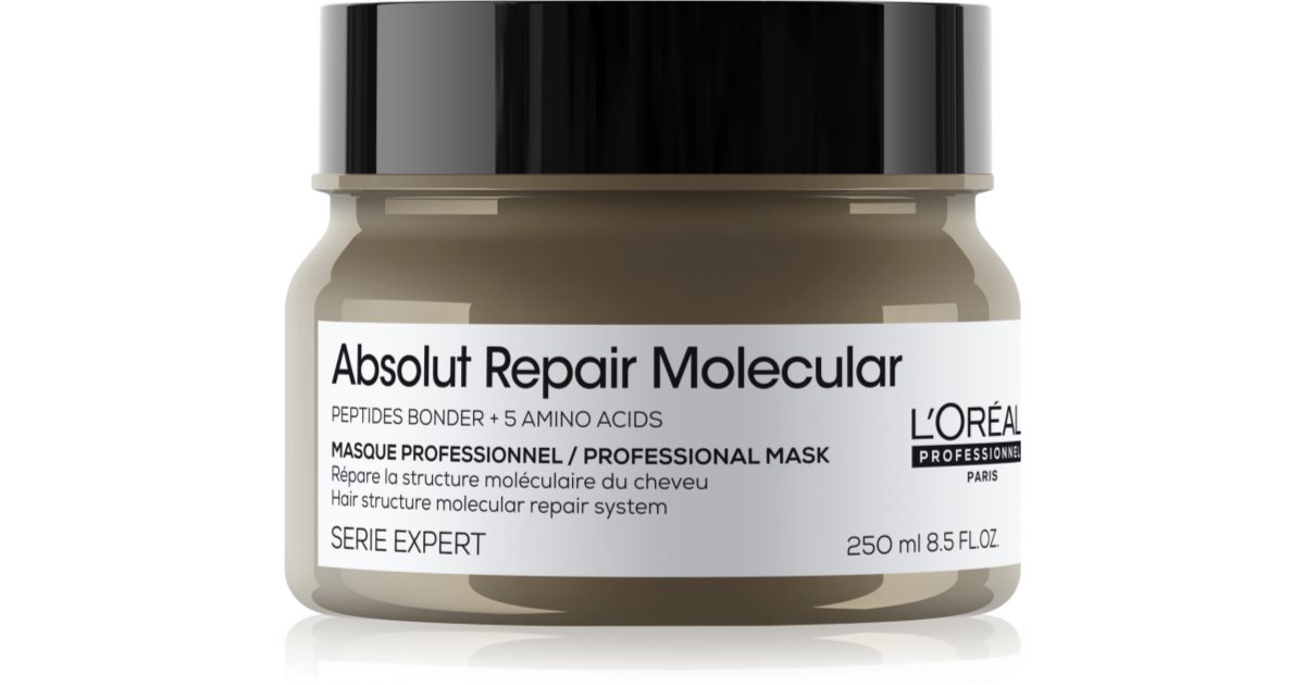 L’Oréal Professionnel Serie Expert Absolut Repair Molecular maschera per capelli rinforzante in profondità 250 ml