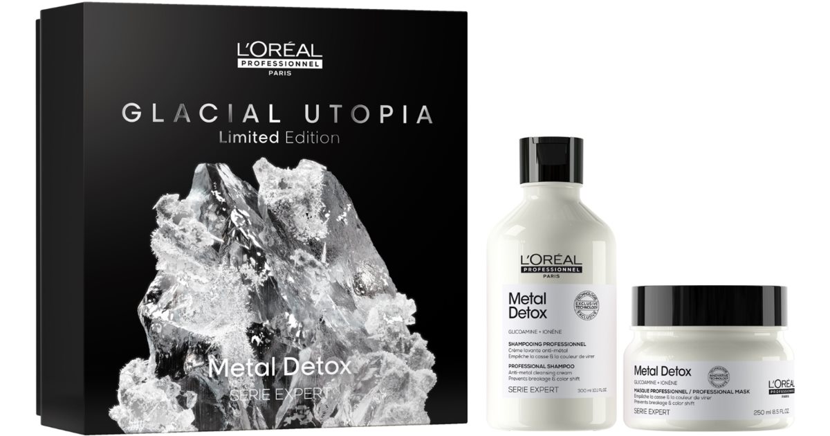 L’Oréal Professionnel Serie Expert Metal Detox lahjapakkaus (värjätyille ja vaurioituneille hiuksille)