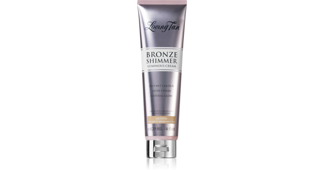 Loving Tan Bronze Shimmer zelfbruinende crème kleur Medium 120 ml