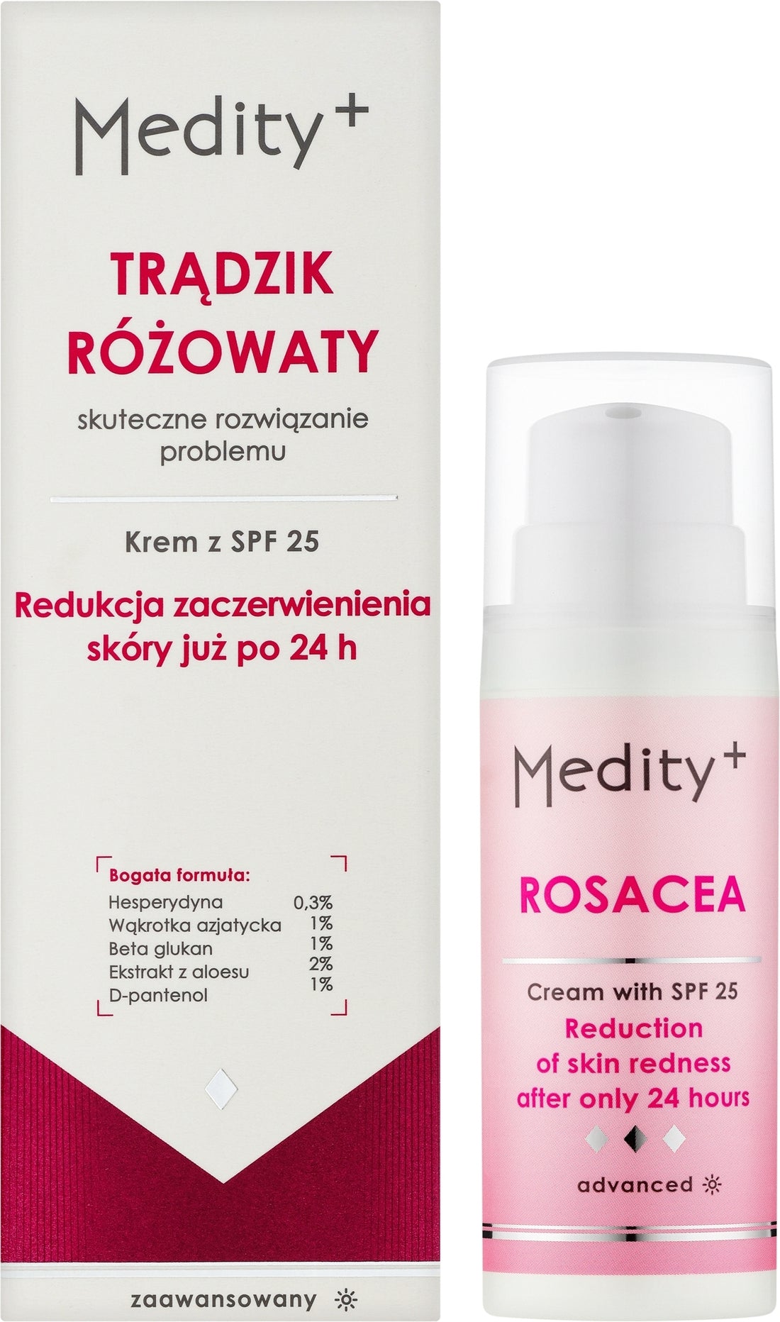 Crema viso da giorno per pelli con couperose AVA Laboratorium Medity+ Day Cream SPF25 50 ml