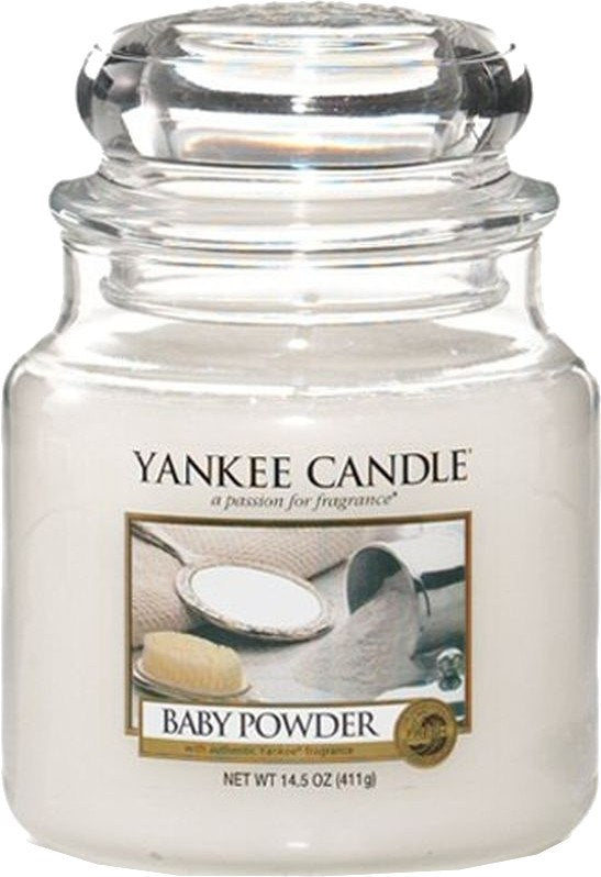 Candela in vetro Yankee Candle Baby Powder 411 g