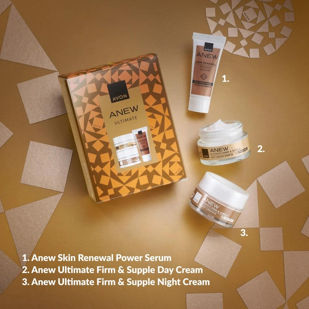 Set Avon Anew Ultimate Mini set regalo (d/cr/15ml + n/cr/15ml + ser/10ml)