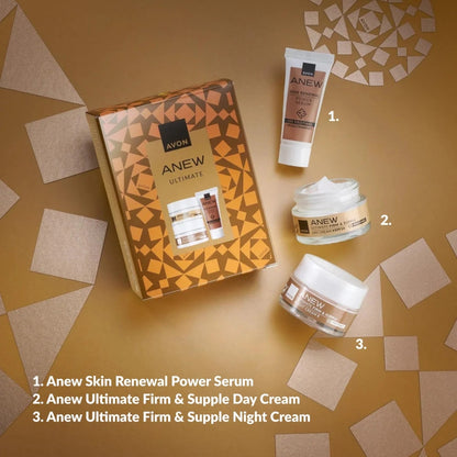 Set Avon Anew Ultimate Mini set regalo (d/cr/15ml + n/cr/15ml + ser/10ml)