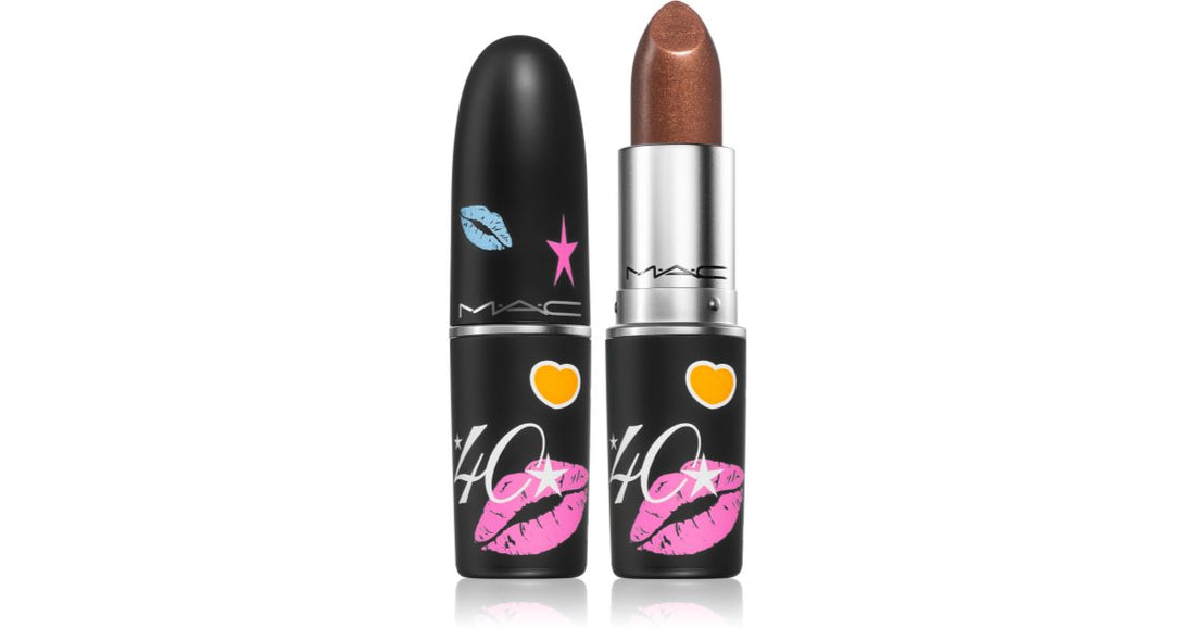 MAC Cosmetics 40 anos de MAC! Batom creme esmalte cor Shanghai Spice 3 g