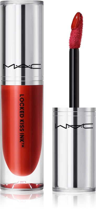 MAC Cosmetics Locked Kiss Ink 24HR Lipcolour Long-lasting Matte Liquid Lipstick Color Extra Chili 4ml