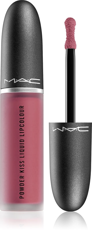 MAC Cosmetics Powder Kiss Lipcolour Matte Liquid Lipstick Color More the Mehr-ier 5 ml