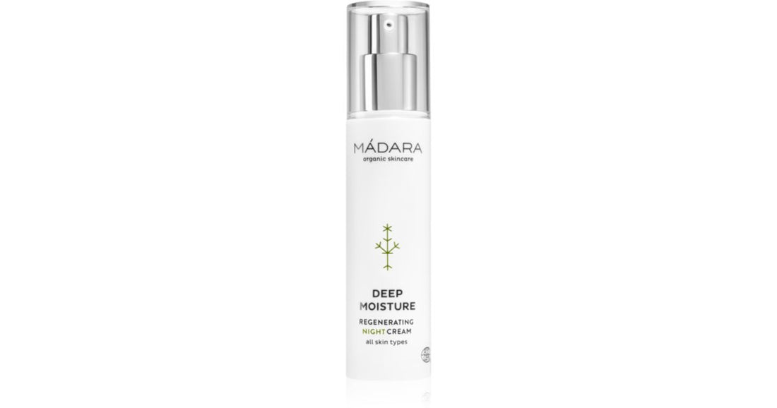 Mádara Deep Moisture crema notte rigenerante 50 ml