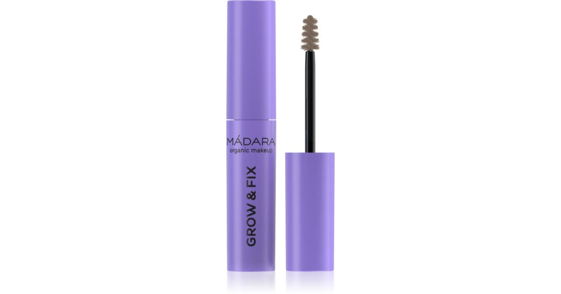 MÁDARA Grow &amp; Fix gel coloré pour sourcils brun cendré 4,25 ml