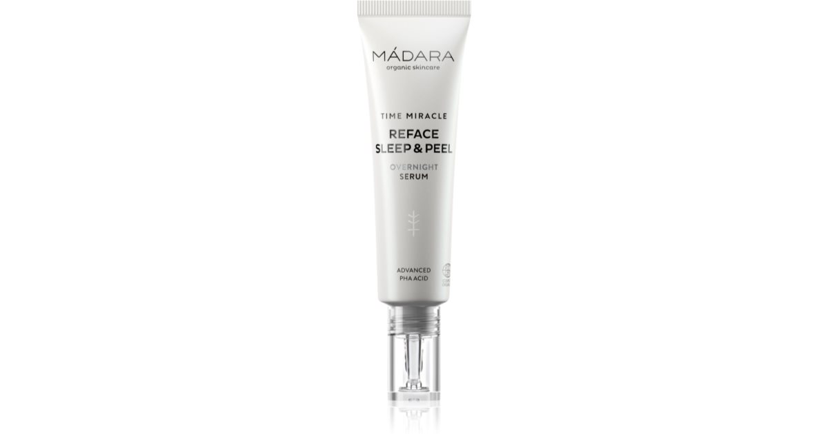 Mádara Time Miracle Reface Sleep &amp; Peel 30 ml serum-sart-nat-effekt-scrub-foryngende-effekt