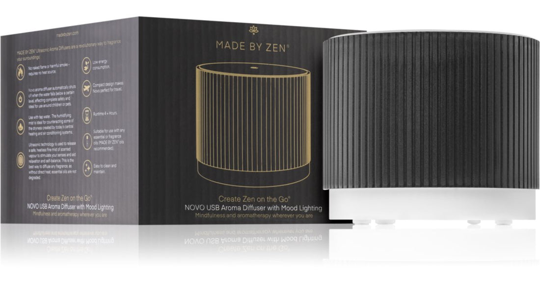 MADE BY ZEN Novo diffusore di aromi a ultrasuoni e umidificatore dell’aria Taupe 1 pz