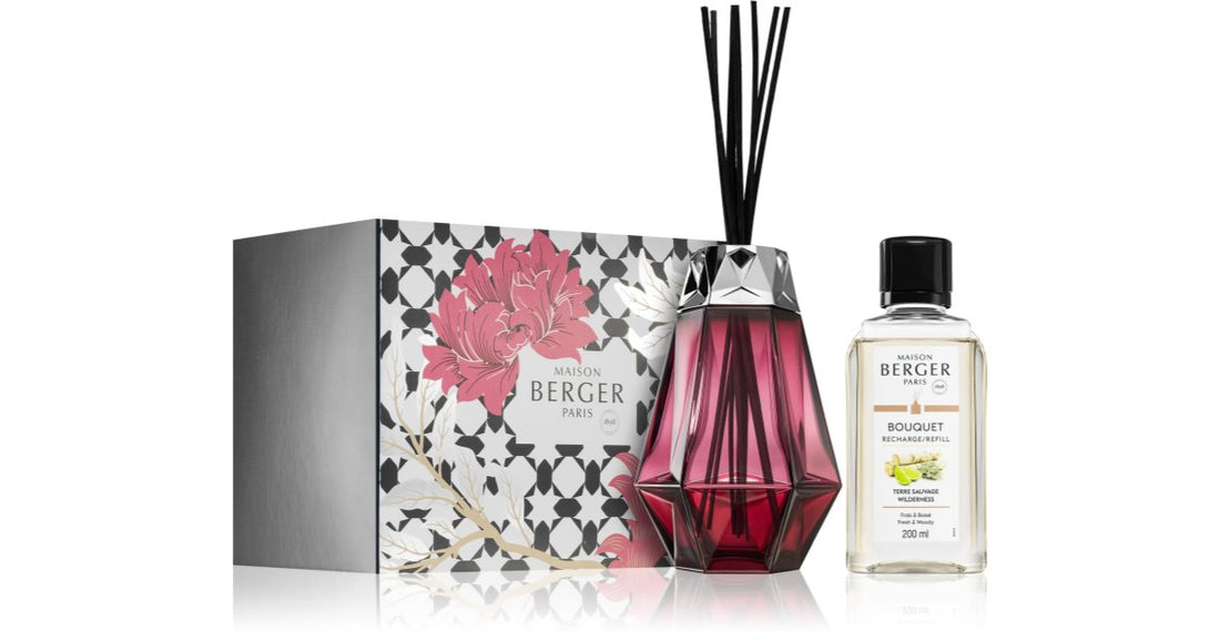 Maison Berger Paris Prisme Wilderness aromihajotin lahjapakkaus + täyttö aromihajottimille 200 ml