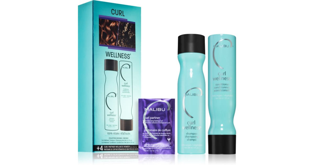 Malibu C Wellness curly hair set