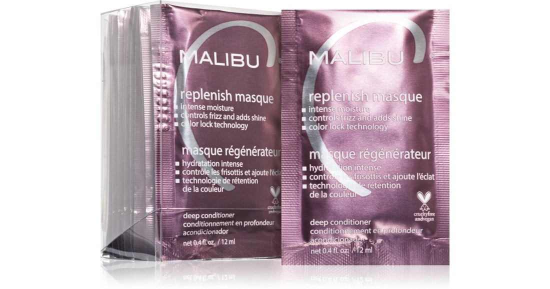 Malibu C Replenish maschera ricostruttore per capelli 12x12 ml