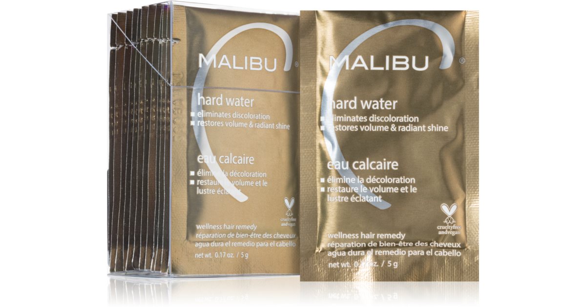 Malibu C Remedio Capilar Wellness Agua Dura 12x5 g