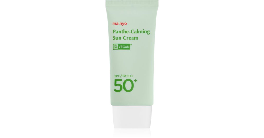 ma:nyo Panthe crema protectora calmante para pieles muy sensibles e intolerantes SPF 50+ 50 ml