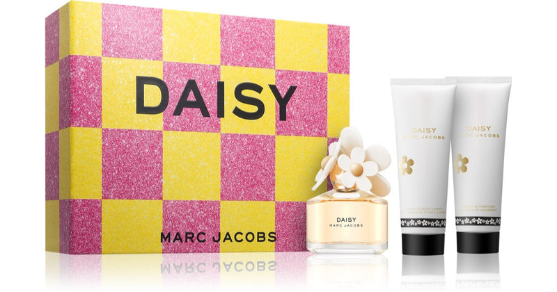 Marc Jacobs Caixa presente Daisy para mulher Edt 50 ml + leite corporal perfumado 75 ml + gel de banho perfumado 75 ml