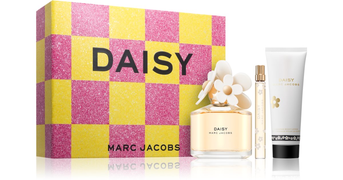 Marc Jacobs Daisy confezione regalo da donna Edt 100 ml + latte corpo profumato 75 ml + Edt spray da viaggio 10 ml