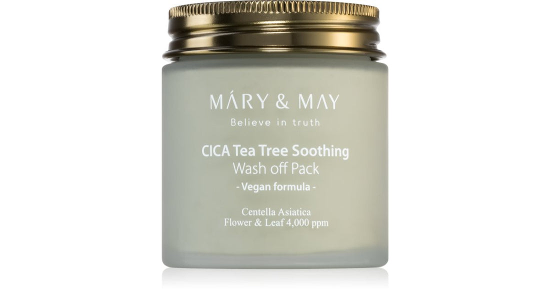 MARY &amp; MAY Cica Tea Tree Calmante 125 g