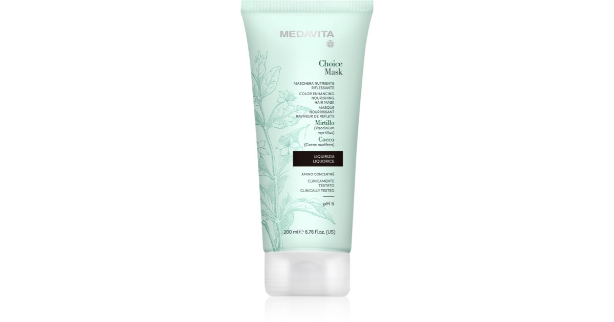 Medavita 초이스 감초 maschera 염색 모발 영양 200 ml