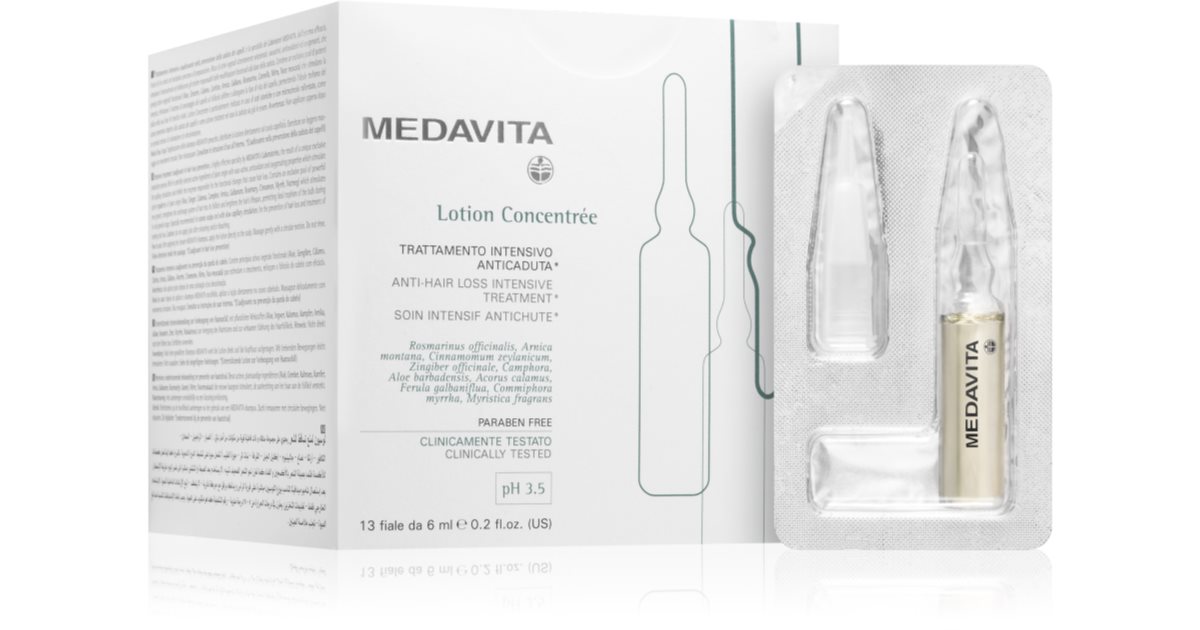 Medavita Lotion Concentree hiustenlähtöä ehkäisevä hoito 13x6 ml