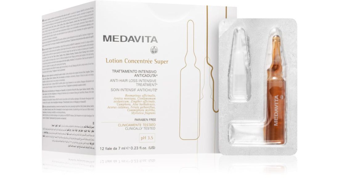 Medavita Lotion Concentree Super pielęgnacja przeciw wypadaniu włosów 12x7 ml