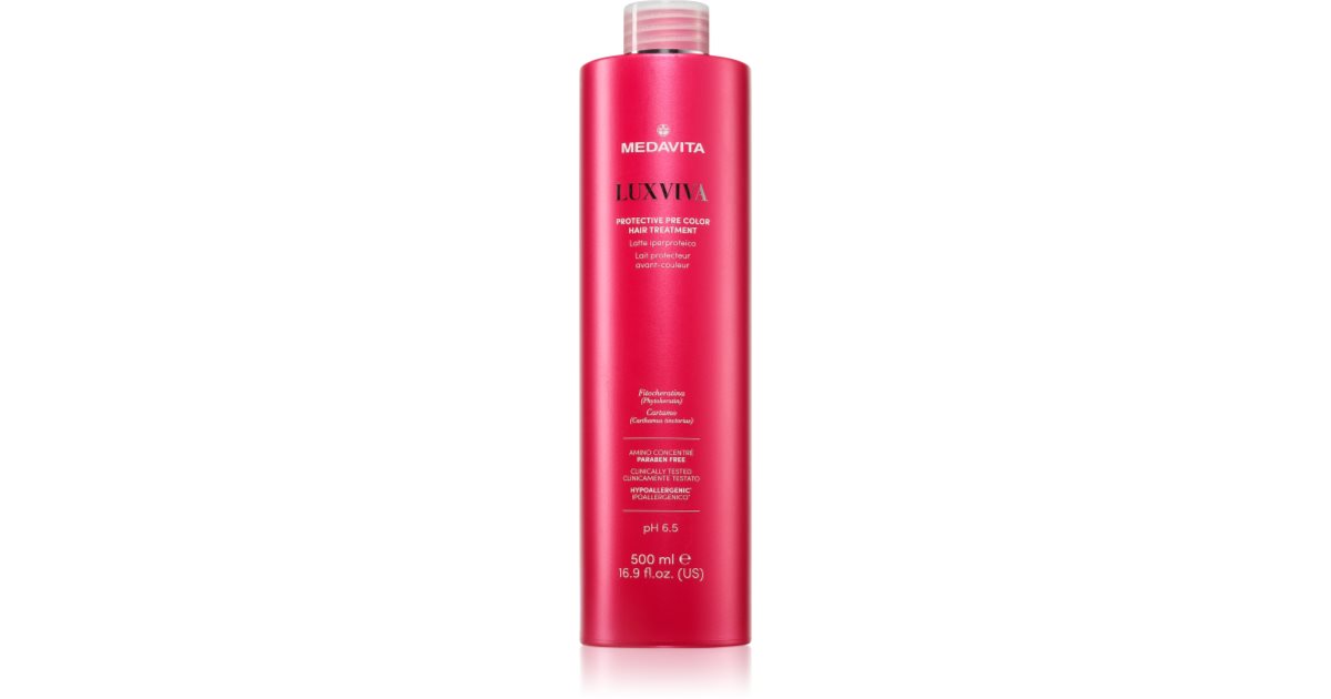 Medavita Luxviva Protective Pre-Color Treatment Protective Milk for Hair 500 ML