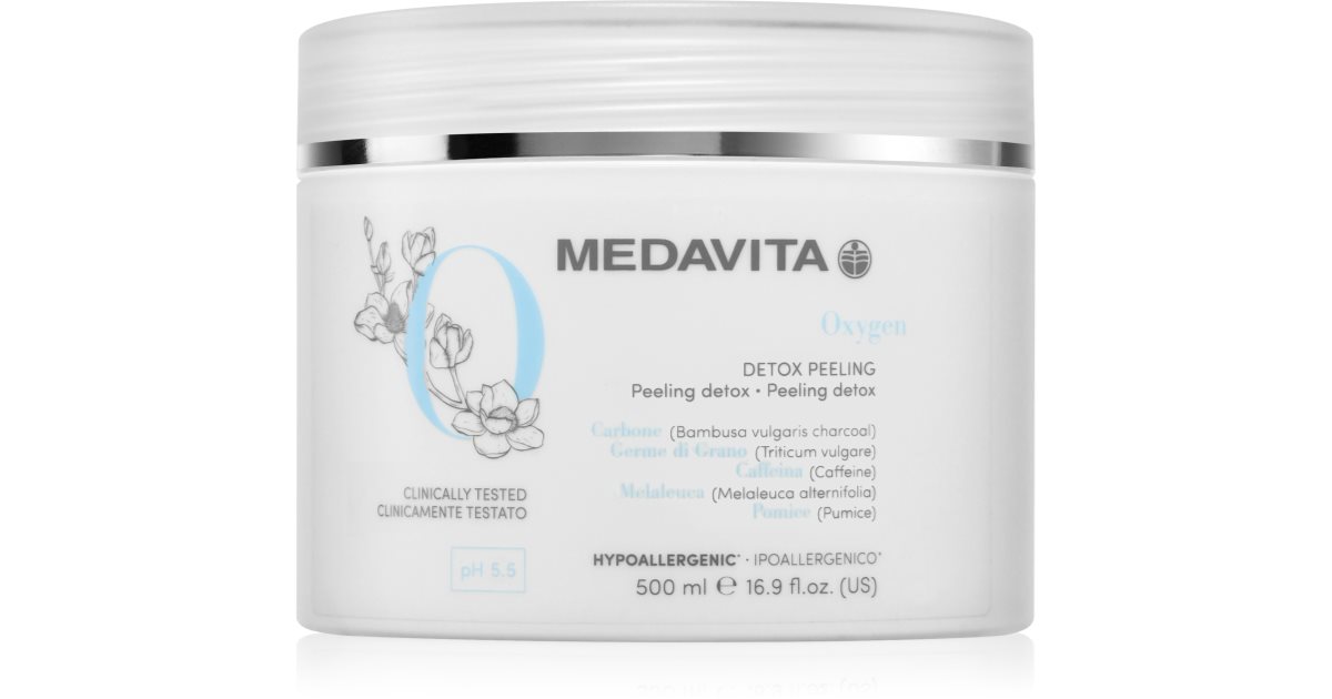 Medavita Oxygen Detox Peeling regenererende skrubb for hår og hodebunn 150 ml